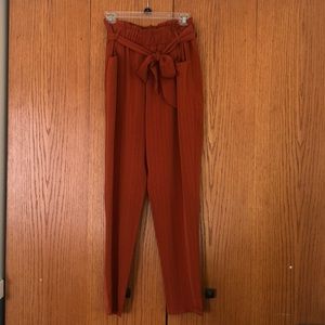 Medium deep orange striped dress pants from Windsor